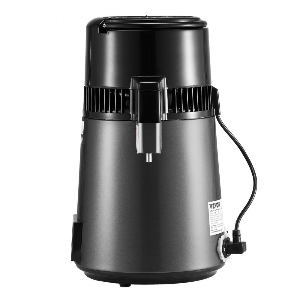 4L Water Distiller Home Countertop Purifier Machine 1750W Stainless Steel