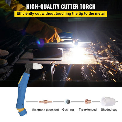 60A Air Plasma Cutter, 14mm Capacity, 220V Inverter Machine