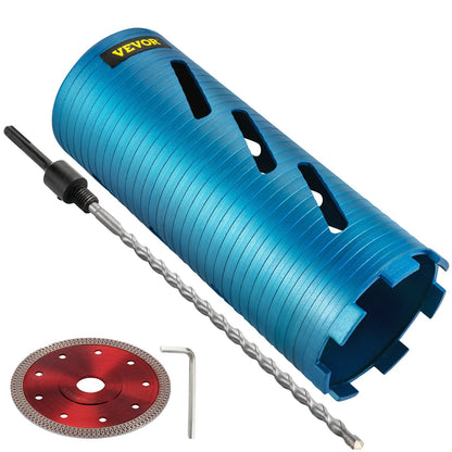 Dry Core Drill Bit, 108 mm Diameter, 241 mm Depth for Concrete and Masonry