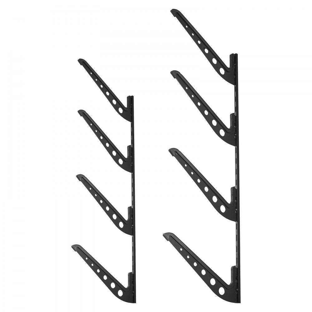 Surfboard Wall Mount 4 Tiers Horizontal Surfboard Rack for Storage Display