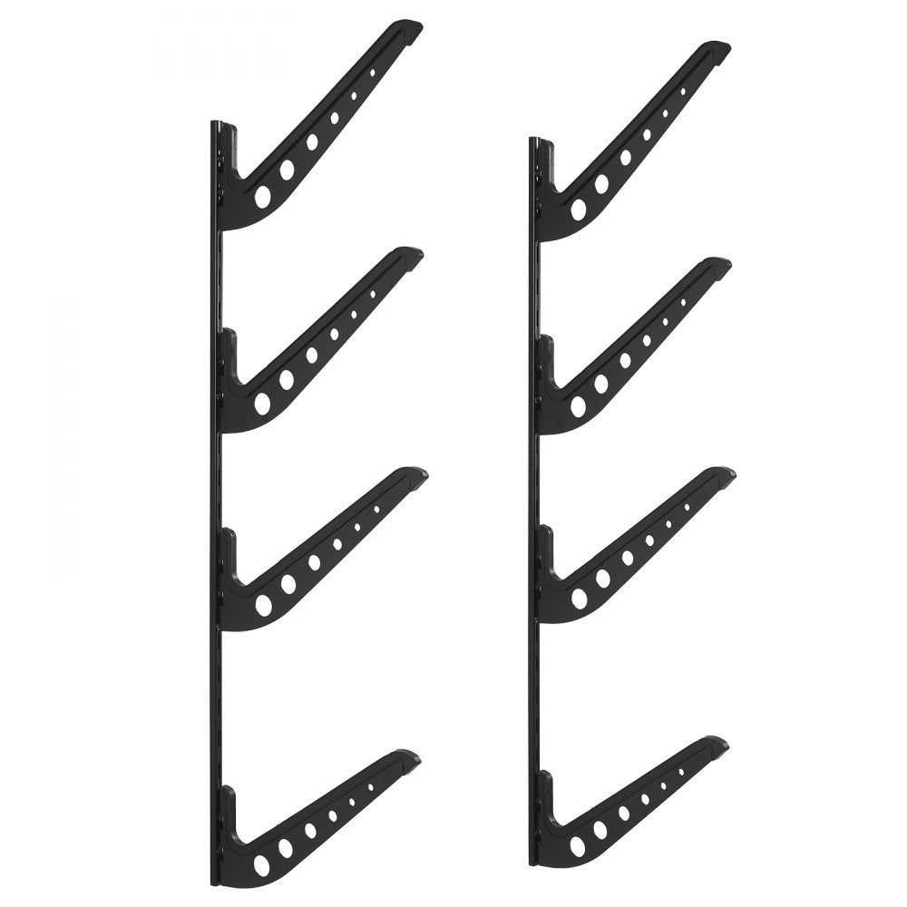 Surfboard Wall Mount 4 Tiers Horizontal Surfboard Rack for Storage Display