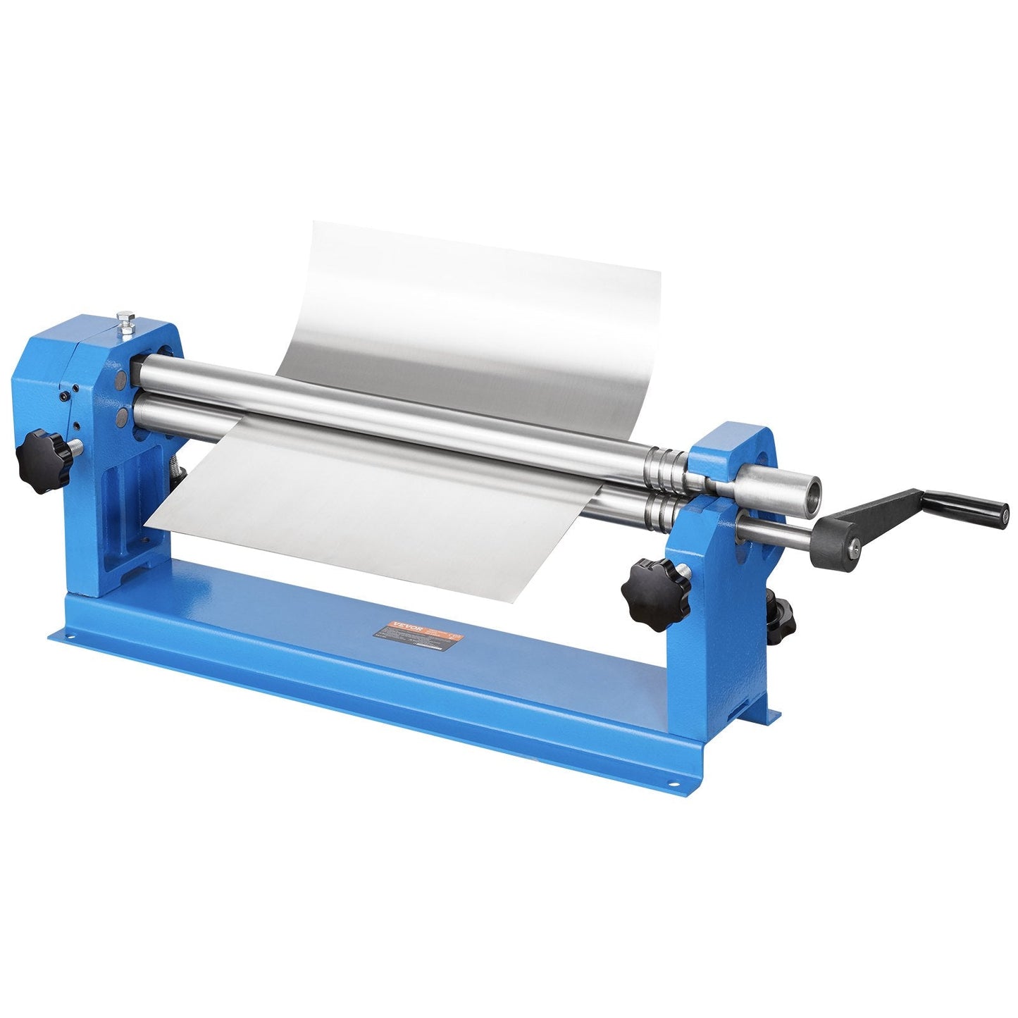 24"x16 Gauge Metal Slip Roller, 610mm Roller, Built-in Gear Guard, Blue