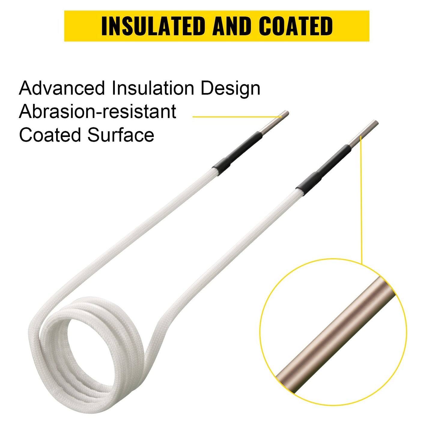 Induction Heater Coil Kit - 8 Flexible Coils for Rusty Bolt Removal (0.65 kg)
