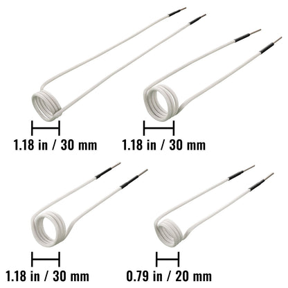 Induction Heater Coil Kit 8PCS Most Used Induction Heater Coils with Varying Lengths, Heat Resistant Induction Heater Tool with Flexibility and Long Lifespan For Removing Rusty Bolts and Nuts
