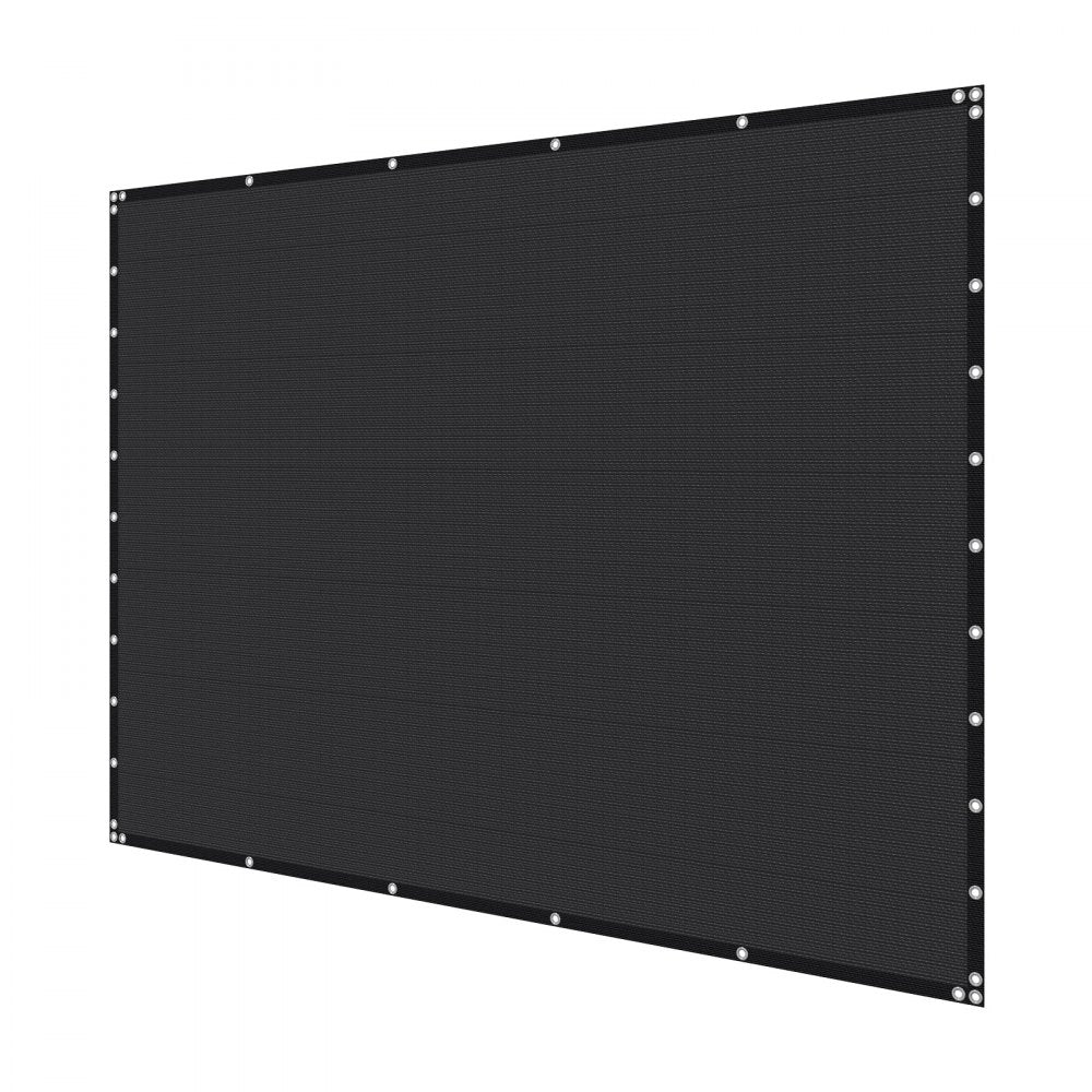 VEVOR 90% Sun Shade Cloth Privacy Screen 305 x 305 cm for Patio Garden (Black)