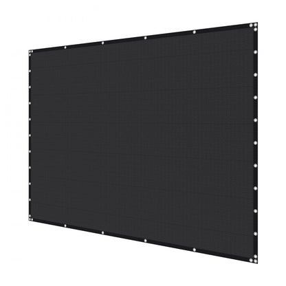 VEVOR 90% Sun Shade Cloth Privacy Screen 305 x 305 cm for Patio Garden (Black)