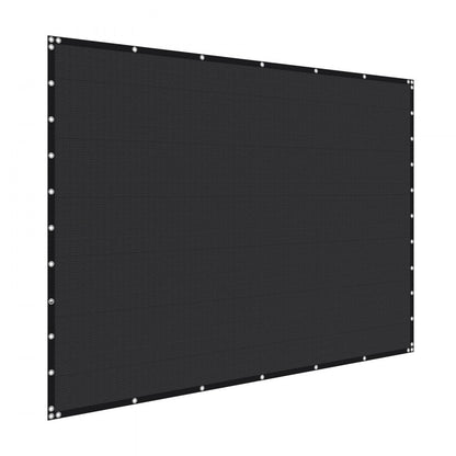 VEVOR 90% Sun Shade Cloth Privacy Screen 305 x 366 cm for Patio Garden (Black)