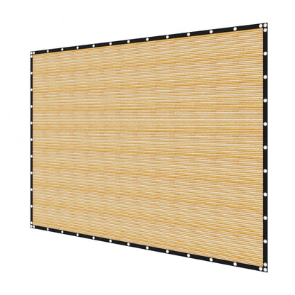 VEVOR 90% Sun Shade Cloth Privacy Screen 366 x 610 cm for Patio Garden (Beige)