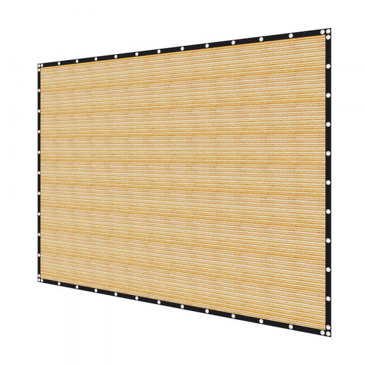 VEVOR 90% Sun Shade Cloth Privacy Screen 366 x 610 cm for Patio Garden (Beige)