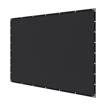 VEVOR 90% Sun Shade Cloth Privacy Screen 244 x 366 cm for Patio Garden (Black)