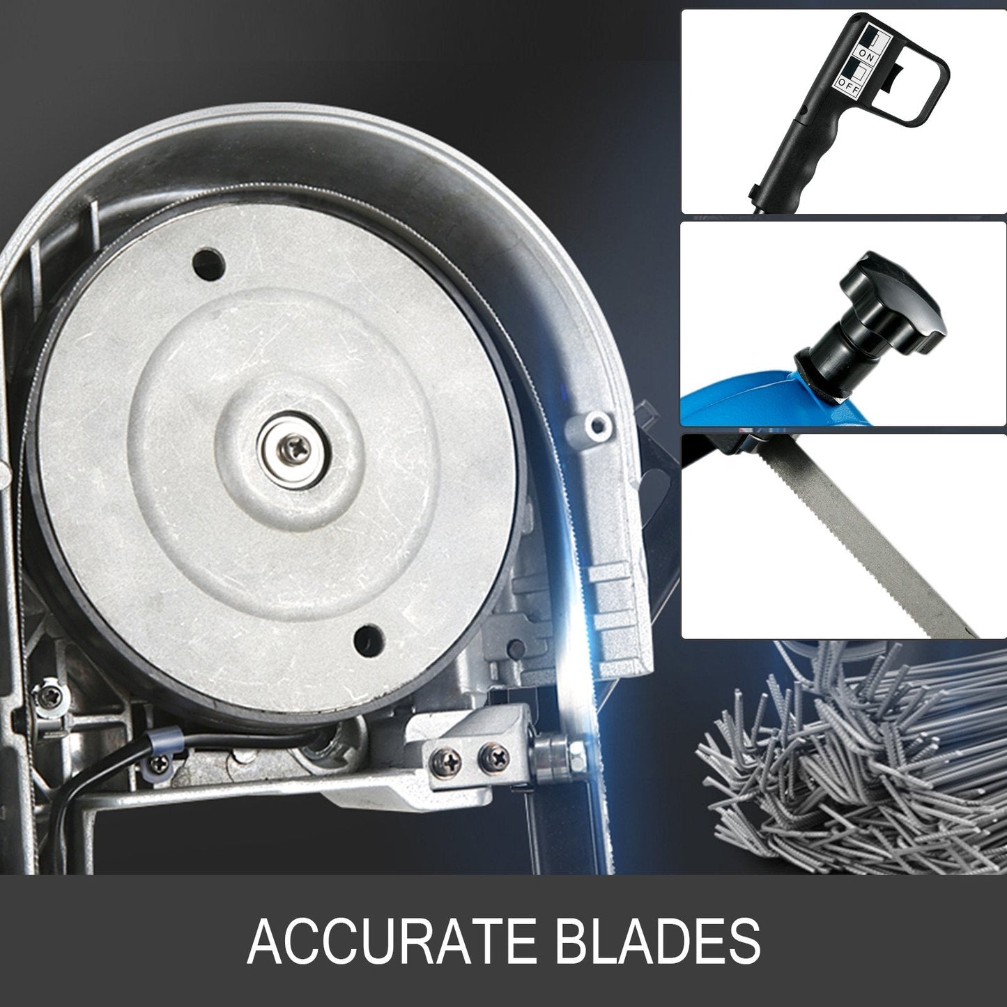 1000W Metal Bandsaw with Variable Speed & Ergonomic Design - 85mm Cutting Capacity