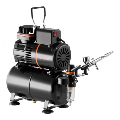 Airbrush Kit Air Brush Kit 1/6 HP Air Compressor Airbrush Tip Hose Tank