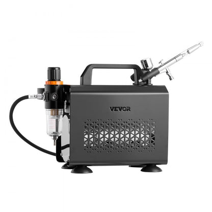 Airbrush Kit Air Brush Kit 1/6 HP Air Compressor 1 Airbrush 3 Tips Paint