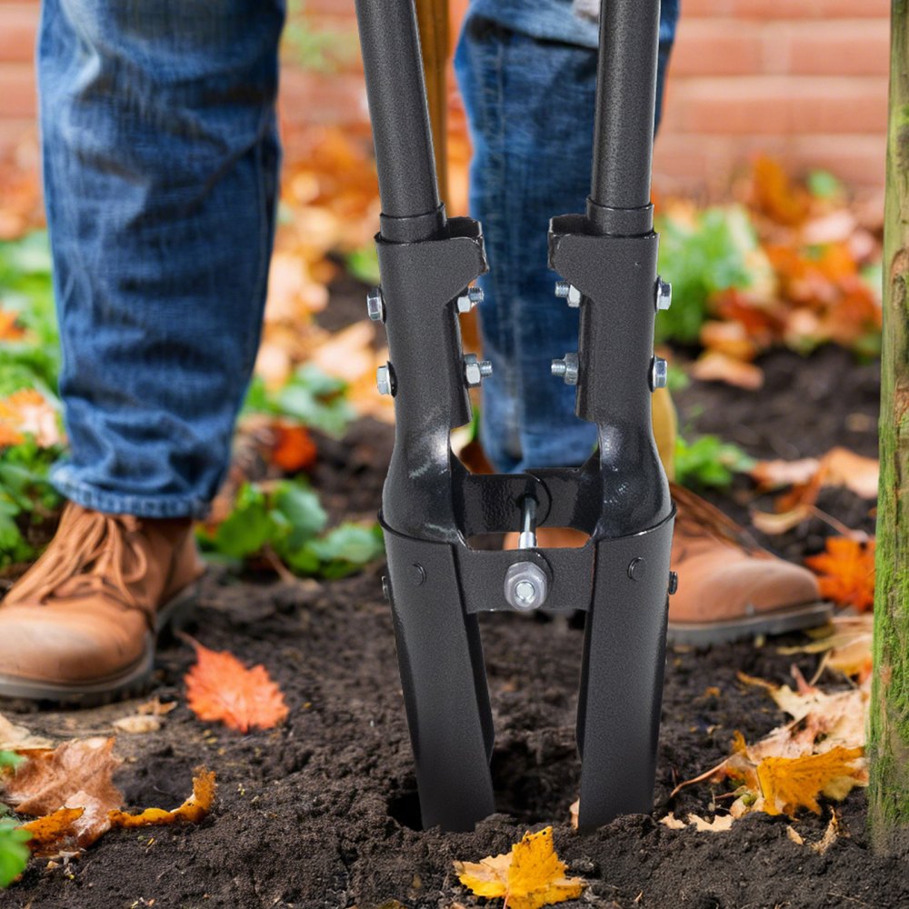 VEVOR Post Hole Digger with Carbon Steel Handle Scale Marks 1460mm Hole Digger
