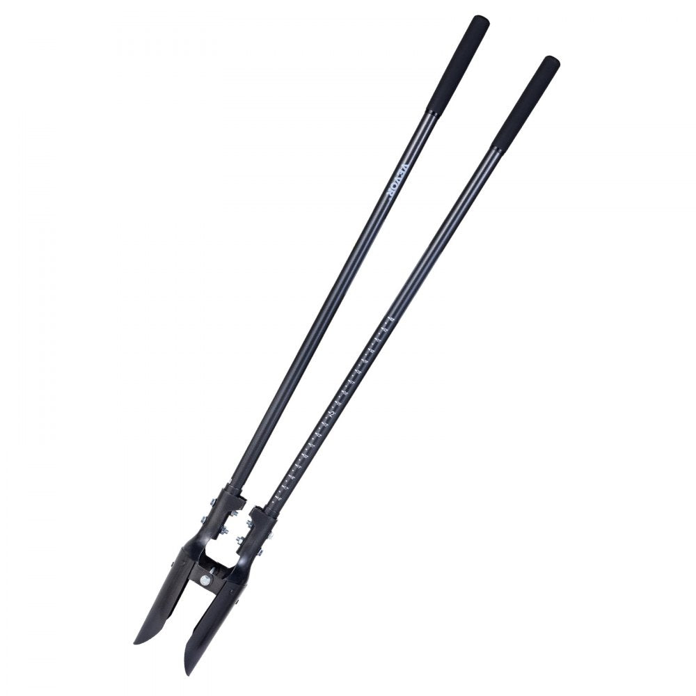 VEVOR Post Hole Digger with Carbon Steel Handle Scale Marks 1460mm Hole Digger