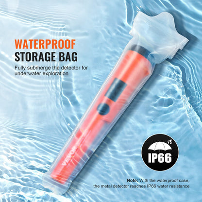 Depth-marked pinpointer wand helps users estimate target depth during treasure detection