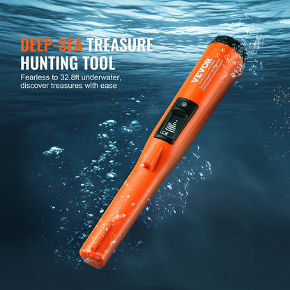 Waterproof Handheld Metal Detector Wand with LCD, 3 Modes, 0.31 kg, IP68