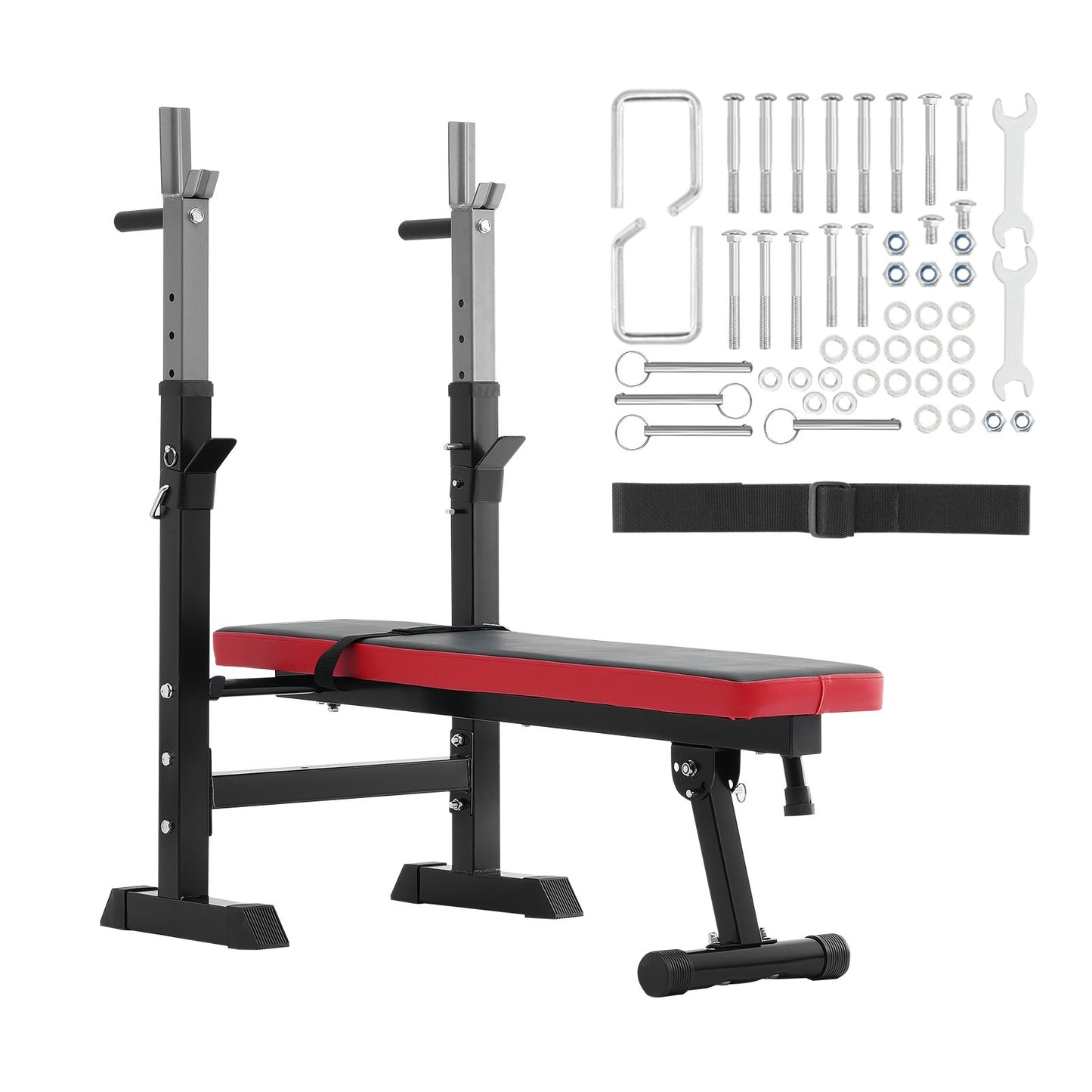 Weight Bench, Adjustable Weight Bench for Full Body Workout, 400lbs Exercise Sit up Bench for Home Gym Strength Training, Weight Bench Press with Quick Folding and Fast Adjustment