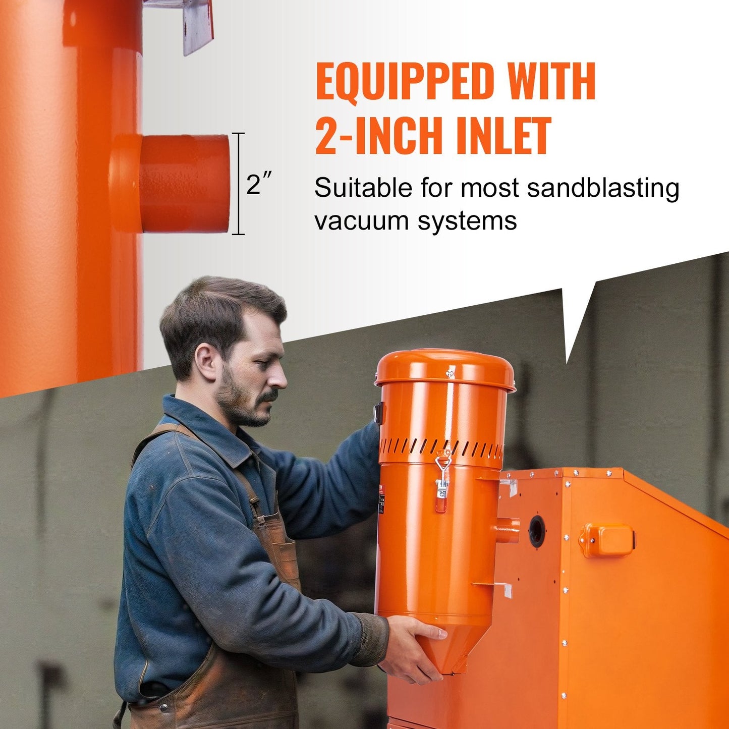 High-Power 1450W Dust Collector with 1.8 Gallon Capacity and Durable Steel Build