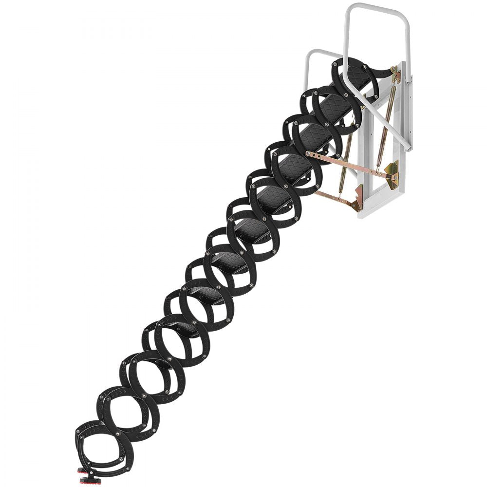 VEVOR Attic Ladder Wall-Mounted 660LBS/299.4KG Capacity for 9.5-10 ft Ceilings