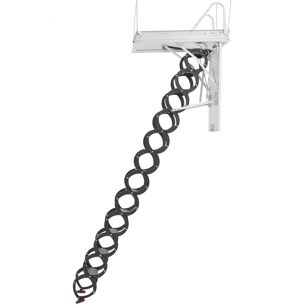VEVOR Steel Attic Ladder Ceiling-Mounted Attic Stairs for 9.5-10.2 ft Ceilings