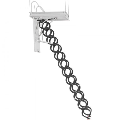 VEVOR Steel Attic Ladder Ceiling-Mounted Attic Stairs for 9.5-10.2 ft Ceilings
