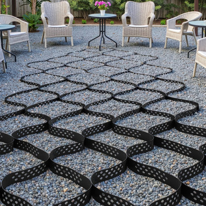 Ground Grid 2-Inch Depth Geocell Grid 16.4x6.5FT / 5000x1980mm for Gravel