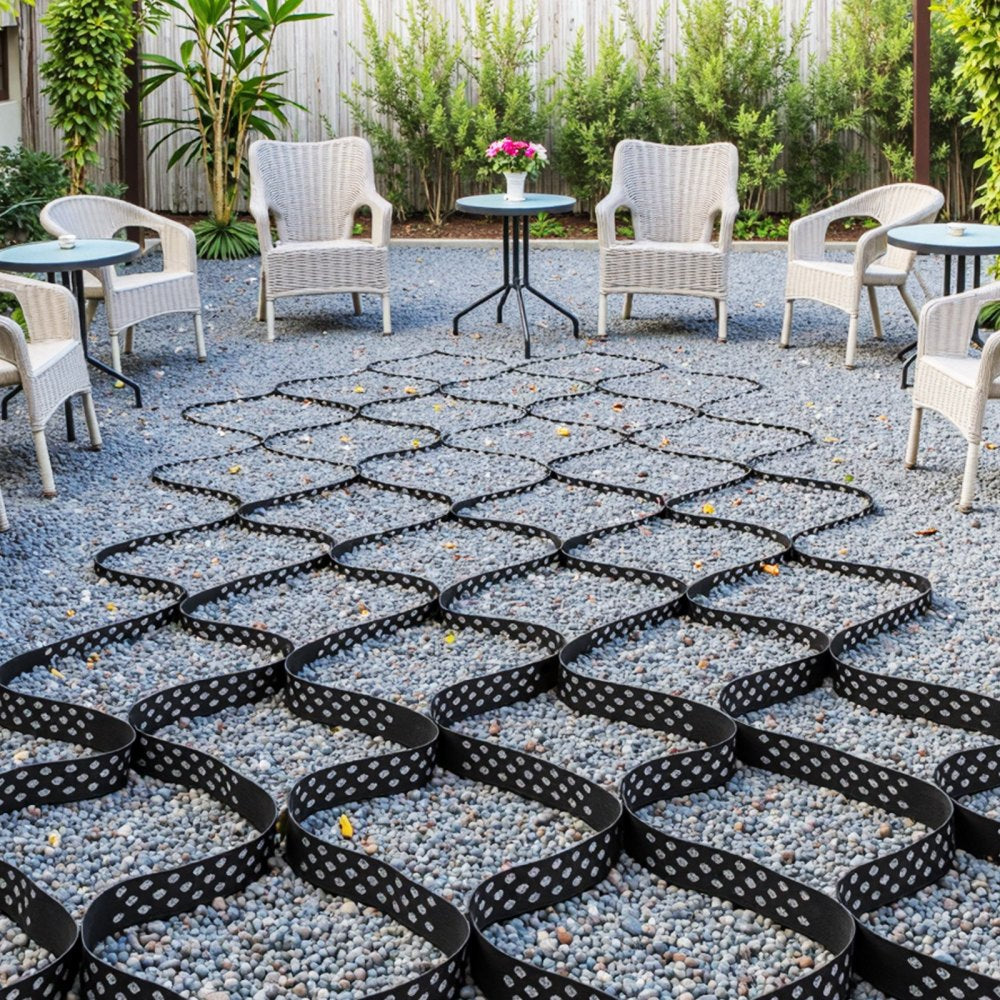 VEVOR Ground Grid 2-Inch Deep Geocell Grid 17.06x8.86FT / 5200x2700mm for Gravel
