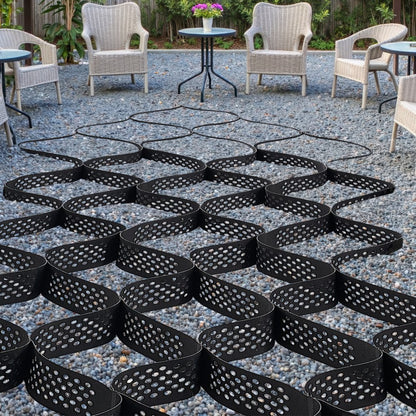 Ground Grid 4-Inch Deep Geocell Grid 17.06x8.86FT / 5200x2700mm for Gravel