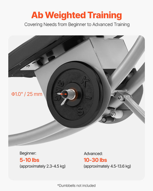 Adjustable Home Gym Abdominal Trainer with Ergonomic Dual Curved Sliding Track