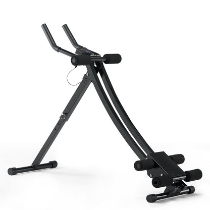 AB Workout Machine, Ab Workout Equipment at Home Gym, Core & Abdominal Trainers for Women, 440 lbs Weight Capacity Strength Training Ab Cruncher, Foldable Adjustable Fitness Exerciser