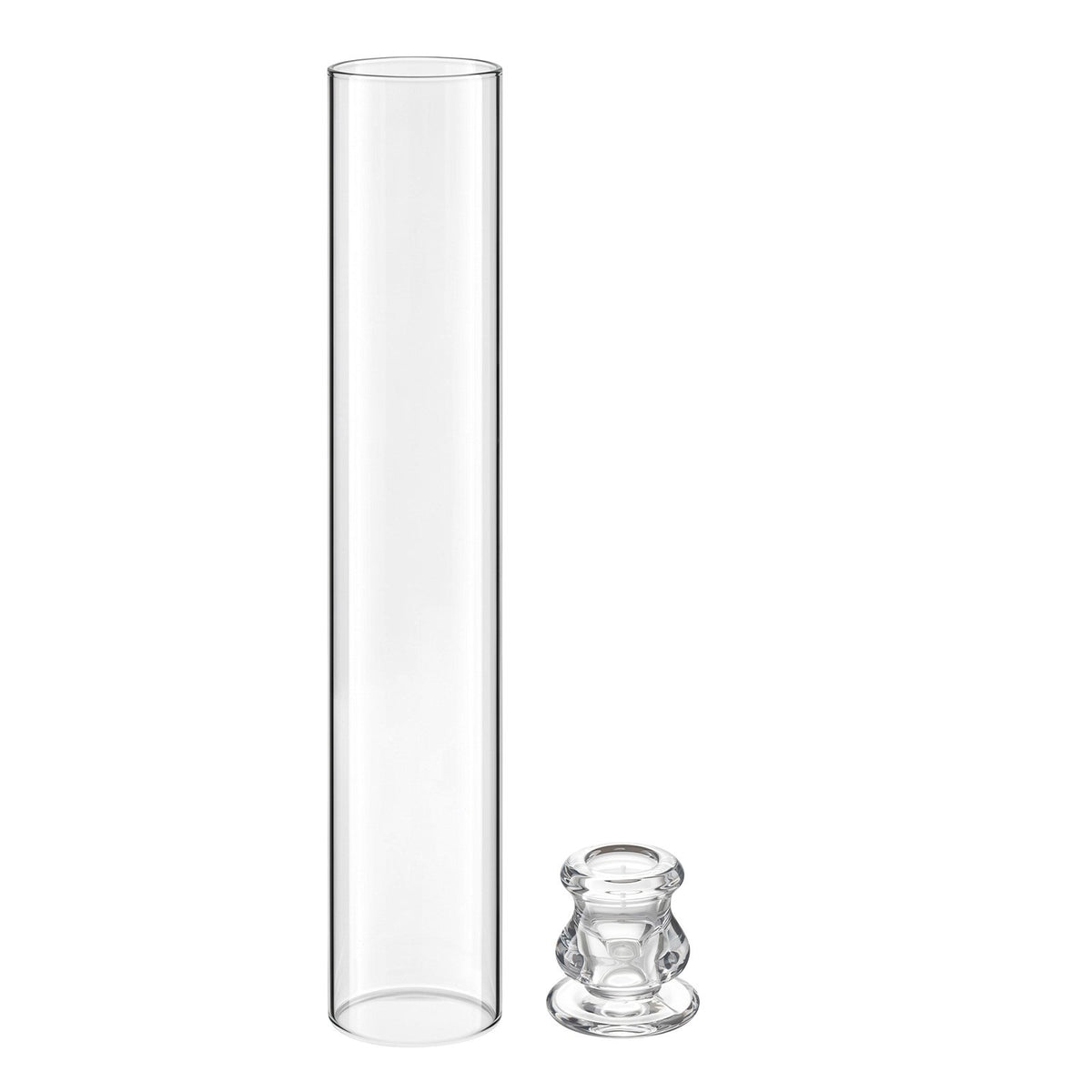 Hurricane Candle Holders Set of 24, Φ 65 x 350 mm Tall Clear Glass Cylinder Candleholder Sleeve, High Borosilicate Glass, Wind Protection for Wedding, Table Centerpiece, Party, Home Decor