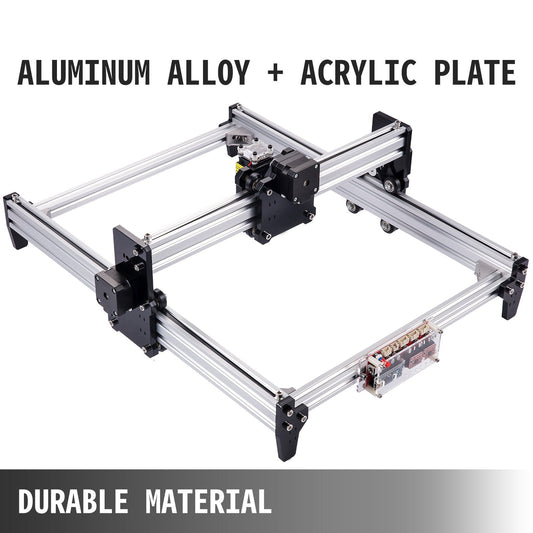 Compact CNC Router & Laser Engraver, 0.4 x 0.3m Area, GRBL Control, 15W Laser
