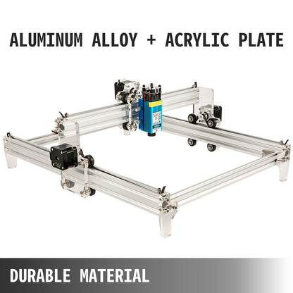 Compact CNC Router & Laser Engraver with 0.1mm Accuracy, 0.4m x 0.3m Work Area