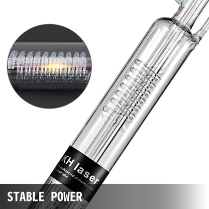 VEVOR Laser Tube 50W CO2 Laser Tube 800mm Glass Laser Tube Professional Imported
