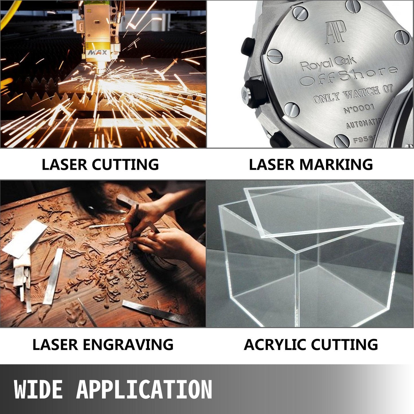 50W CO2 Glass Laser Tube, 0.8m, German Tech, for Engraving & Cutting Machines