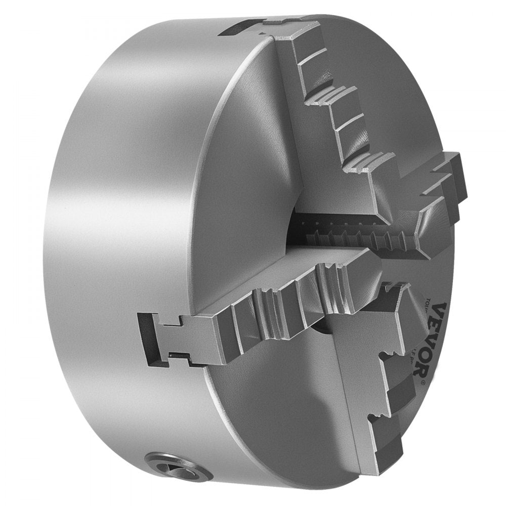 VEVOR 200 mm 4-Jaw Self-Centering Lathe Chuck 1 1/2 in-8 Threaded Backing Plate