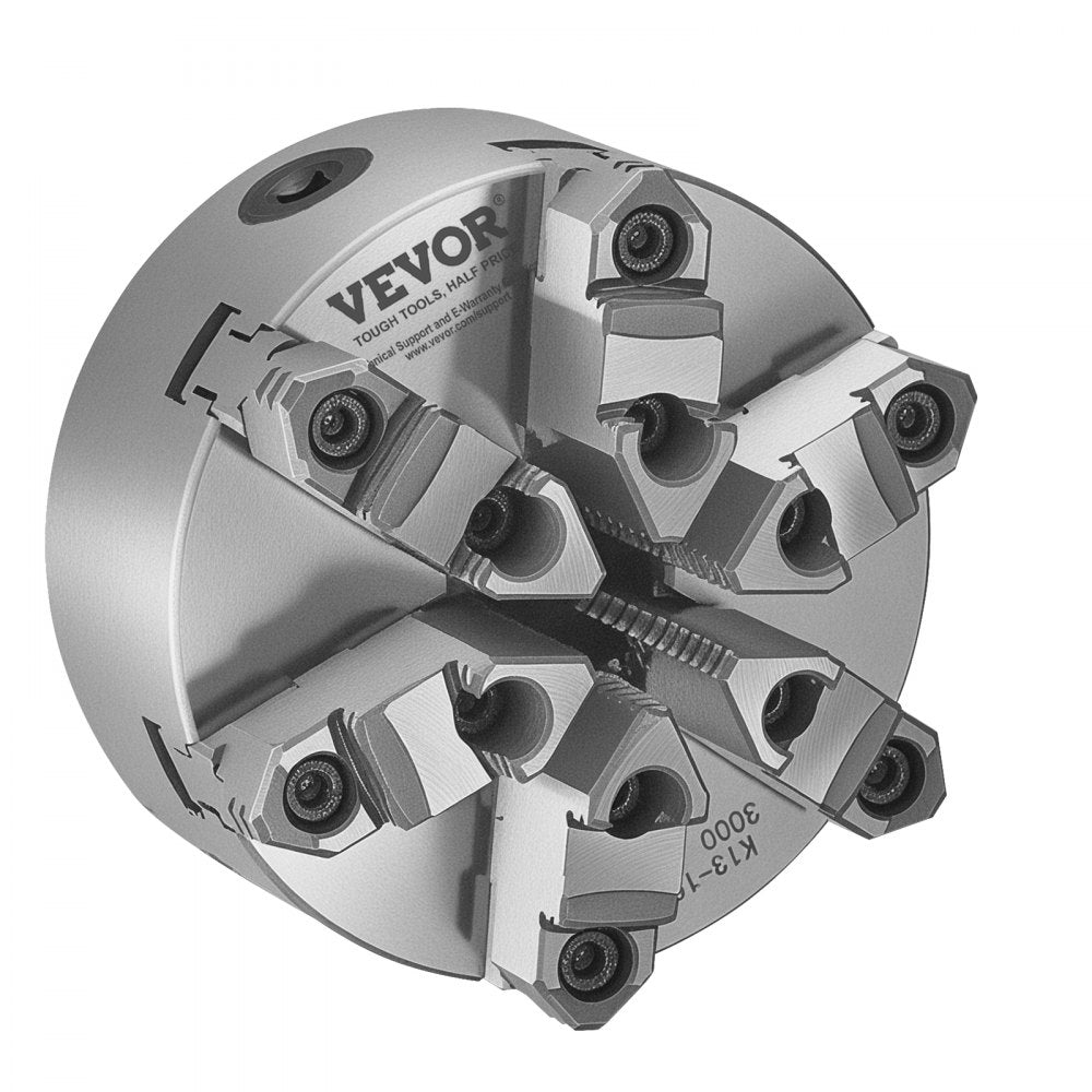 160 mm 6-Jaw Self-Centering Lathe Chuck with D1-4 Cam Lock Backing Plate