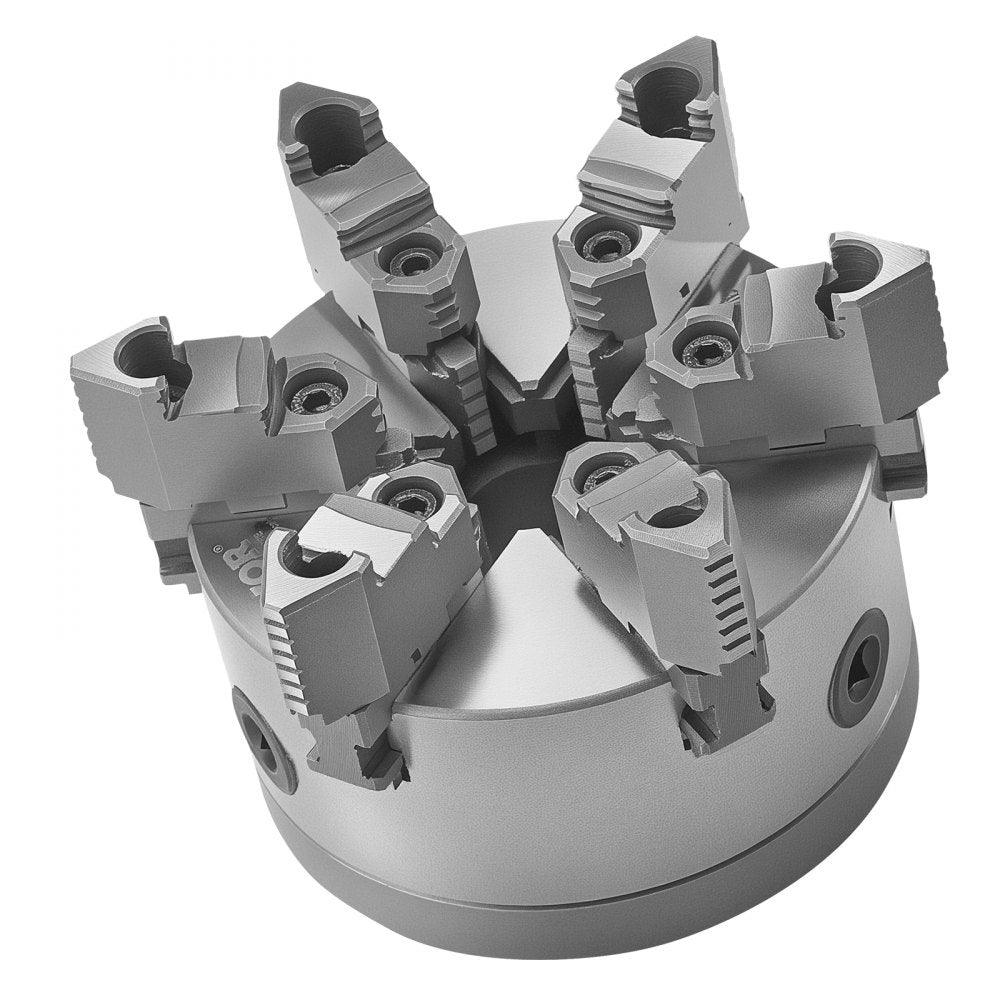 160 mm 6-Jaw Self-Centering Lathe Chuck with D1-4 Cam Lock Backing Plate