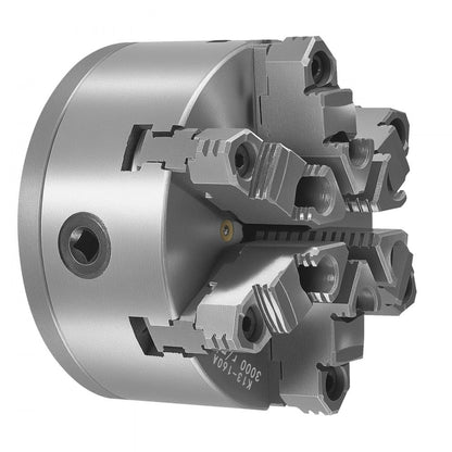160 mm 6-Jaw Self-Centering Lathe Chuck with D1-4 Cam Lock Backing Plate