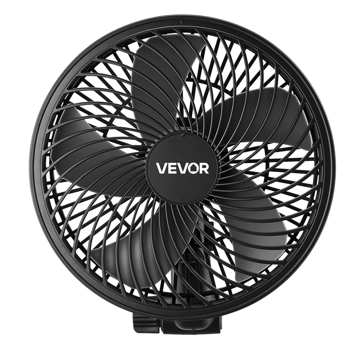 Plant Fan, Grow Tent Clip On Fan, Type-C Port with 9 Speeds & Circulation Mode, Smart Control, Powerful Oscillating, for Hydroponics Circulation Cooling, Black, 1 Pack