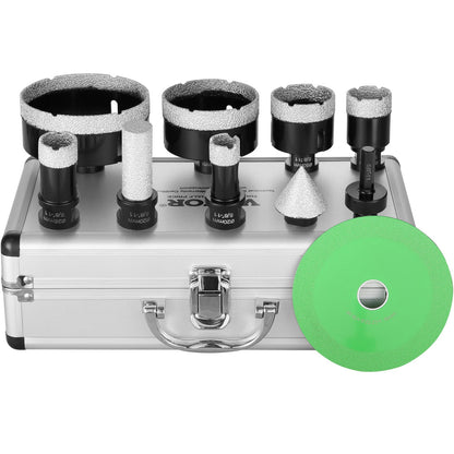 VEVOR Diamond Core Drill Bit Set, 6 PCS 20/25/35/50/75/100mm Diamond Hole Saw Kit,