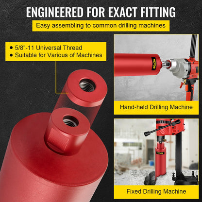 Premium 114mm Dry Diamond Core Drill for Concrete & Masonry (5.4 kg)