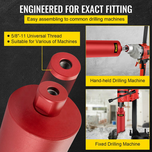 Premium 114mm Dry Diamond Core Drill for Concrete & Masonry (5.4 kg)