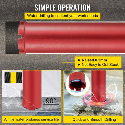Premium 114mm Dry Diamond Core Drill for Concrete & Masonry (5.4 kg)