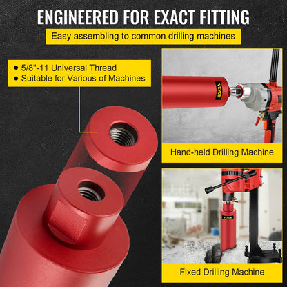 VEVOR Dry Diamond Core Drill 3"/76mm Dia. Hole Cutter for Concrete Masonry Brick