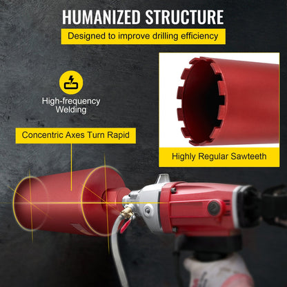 Premium 152mm Diamond Core Drill Bit, 355mm Length for Concrete & Brick
