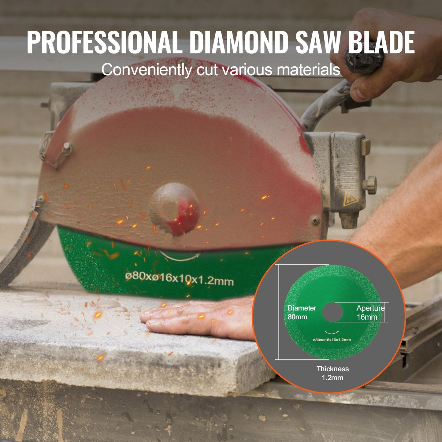 4.25" Diamond Core Drill Bit, 355mm Deep, 3.04kg Wet Cutting for Concrete