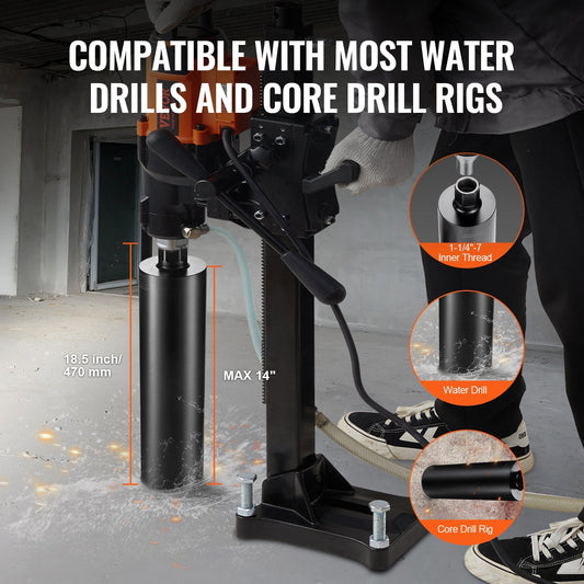 4.25" Diamond Core Drill Bit, 355mm Deep, 3.04kg Wet Cutting for Concrete