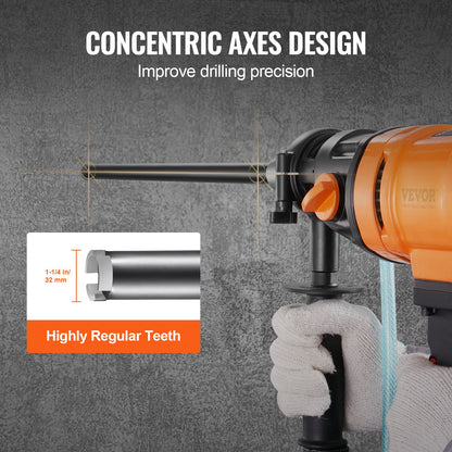VEVOR Core Drill Bit, 1-1/4" Wet Diamond Core Drill Bits, 14" Drilling Depth Concrete